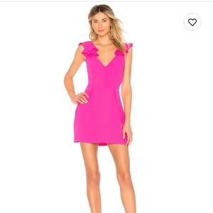 Amanda Uprichard Gimlet Dress in Hot Pink Size Small